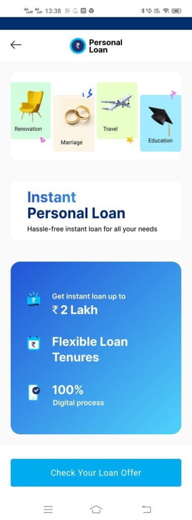 Paytm Personal Loan Offer